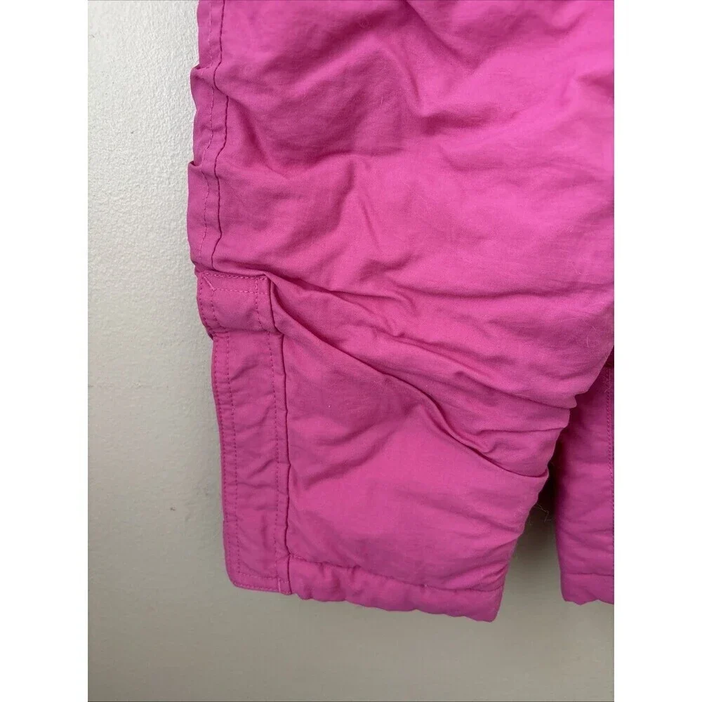 L.L. Bean Infant 12-18M Pink Snow Pants Overalls Insulated Winter Bib